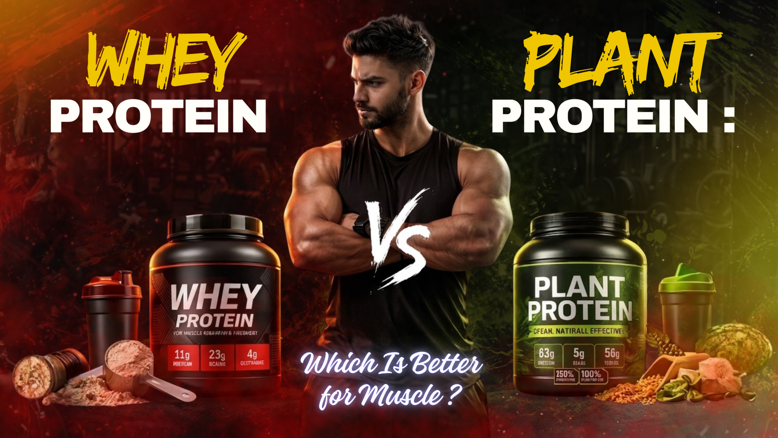 Whey Protein vs Plant Protein: Which Is Better for Muscle?